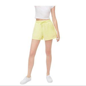 Puma MMQ French Terry Sunny Lime Shorts S NWT